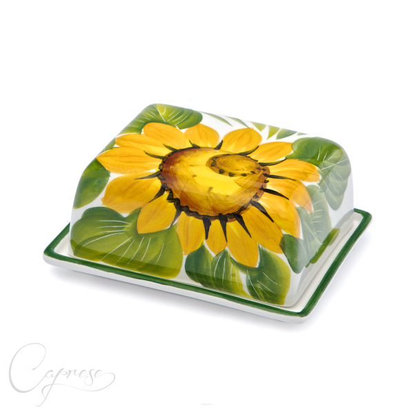 SONNENBLUMEN Butterdose 14 cm