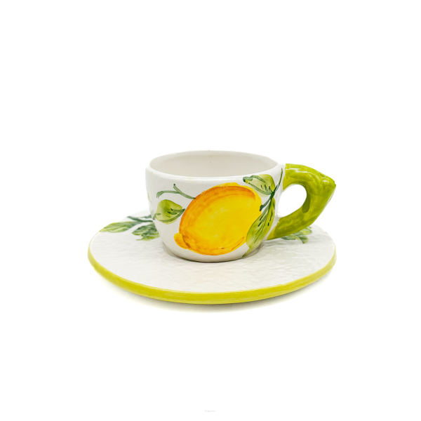 ZITRONE 3D Espresso Tasse Mit Untertasse