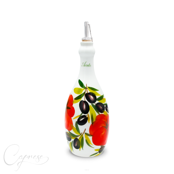 TOMATEN MIT OLIVE Essig Flasche 25 cm / 0,7 l