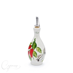 CHILI MIT KNOBLAUCH Essig Flasche 17 cm / 0,3 l