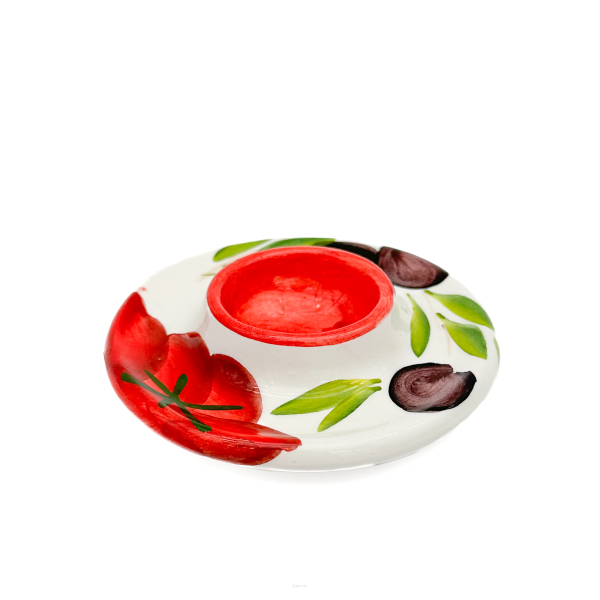 TOMATEN MIT OLIVE Eierbecher 9 cm