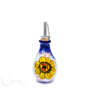 BLAUE SONNENBLUMEN Ölflasche 13 cm