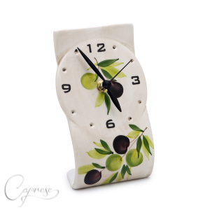 OLIVE BEIGE Uhr 19 cm