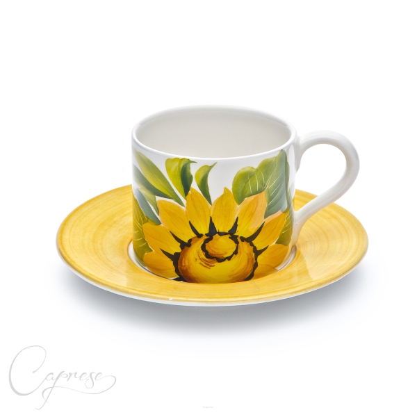 SONNENBLUMEN Tasse Mit Untertasse 7,5 cm / 0,22 l