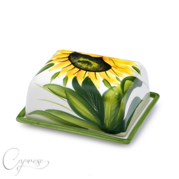 SONNENBLUMEN Butterdose 14 cm