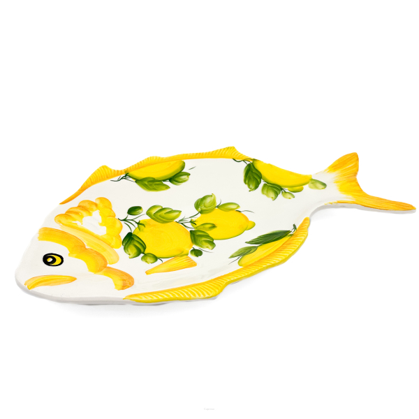 ZITRONE Servierplatte Fisch 48 cm