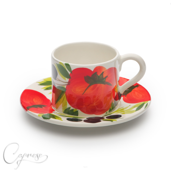 TOMATEN MIT OLIVE Tasse Mit Untertasse 7,5 cm / 0,22 l