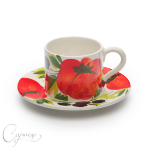 TOMATEN MIT OLIVE Tasse Mit Untertasse 7,5 cm / 0,22 l